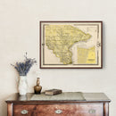 Vintage Map of Lee County, Iowa 1875
