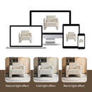 Modern Velvet Fabric Accent Chair