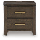 Radkin - Two Drawer Night Stand - Burnished Brown by Unique Piece Furniture