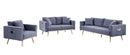 Easton - Fabric Living Room Set With USB Charging Ports Pockets And Pillows (Set of 2) by HouseOfZazla