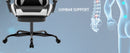 Ergonomic Gaming Chair with Footrest and Lumbar Support
