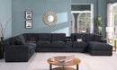 Celine - Fabric Corner Sectional Sofa With Right-Facing Chaise, Cupholders, And Charging Ports by HouseOfZazla