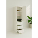 Elise - Modular Closet System With Mirror And Customizable Storage - White