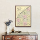Vintage Map of Hamilton County, Nebraska 1885