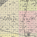 Vintage Map of Hamilton County, Nebraska 1885