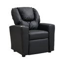 Sally Deluxe Kids Recliner Chair With Cup Holder - Black by HouseOfZazla