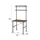 Ensata - Rustic Writing Desk - Black / Oak
