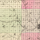 Vintage Map of Pawnee County, Nebraska 1885