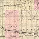 Vintage Map of Holt County, Nebraska 1885