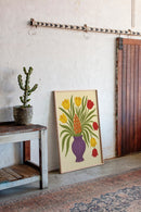 Tulips in a Plum Vase