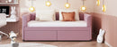 Upholstered Daybed With Ergonomic Design Backrest by HouseOfZazla