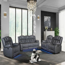 Raize - Power Living Room Set With Storage Console And Cup Holders by Unique Piece Furniture