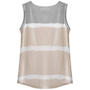Women Tie-dye Sleeveless Tank Tops Summer Loose T Shirts Tops Button Down Shirts Vest Blouse Plus Size