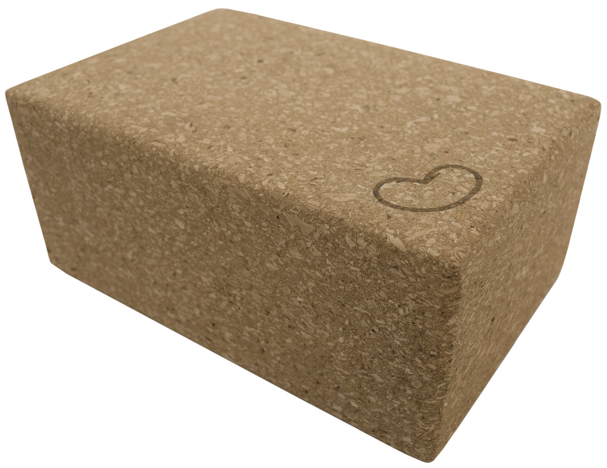 Cork Yoga Block or set - Earth Friendly sturdy cork wood, beveled edges easy grip, photo 7 of 7