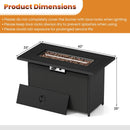 44.5" Propane Fire Pit Table with 50,000 BTU Burner by DirectDeals