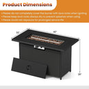 44.5" Propane Fire Pit Table with 50,000 BTU Burner by LJGDeals