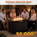 44.5" Propane Fire Pit Table with 50,000 BTU Burner by LJGDeals
