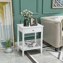 Wooden Nightstand End Table Storage Display by DirectDeals