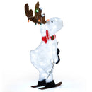 44" Animated Christmas Reindeer Pre-lit Skiing Deer Decoration by LJGDeals