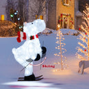 44" Animated Christmas Reindeer Pre-lit Skiing Deer Decoration by LJGDeals