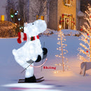 44" Animated Christmas Reindeer Pre-lit Skiing Deer Decoration