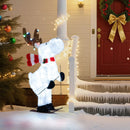 44" Animated Christmas Reindeer Pre-lit Skiing Deer Decoration by LJGDeals