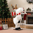 44" Animated Christmas Reindeer Pre-lit Skiing Deer Decoration by LJGDeals