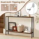 44 Inch Console Table with Shelf with Dual Anti-Tipping Kits by LJGDeals