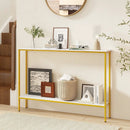 44 Inch Console Table with Shelf with Dual Anti-Tipping Kits by LJGDeals