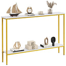 44 Inch Console Table with Shelf with Dual Anti-Tipping Kits by LJGDeals