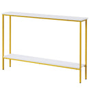 44 Inch Console Table with Shelf with Dual Anti-Tipping Kits by LJGDeals