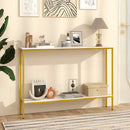 44 Inch Console Table with Shelf with Dual Anti-Tipping Kits by LJGDeals