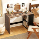 44 Inch Wooden Computer Desk with Bookshelf for Small Space by LJGDeals