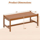 44" Patio Wood Bench Set of by LJGDeals