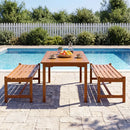 44" Patio Wood Bench Set of by DirectDeals