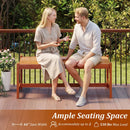 44" Patio Wood Bench Set of by DirectDeals