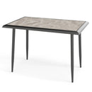 Sintered Stone Dining Table 44" Rectangular Kitchen Table with Metal Frame Indoor Modern Breakfast Table for Living Room Dining Room-Golden by LJGDeals