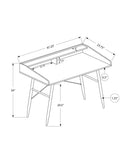 Computer Desk for Home Office, Laptop, Storage Shelves - Natural by HouseOfZazla