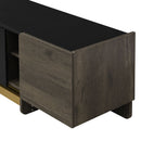 TV Stand With 1 Drawer, 2 Cabinets And Adjustable Shelves by HouseOfZazla