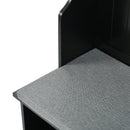 4-in-1 Entryway Bench with Coat Rack, Cushion and 4 Sturdy Hooks, 47.2" Wide Hall Tree with Storage Bench for Hallway, Entryway, Living Room