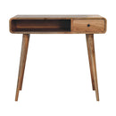 Curved Writing Desk - Oak by Unique Piece Furniture