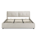 Storage Upholstered Hydraulic Platform Bed With Integrated Headboard