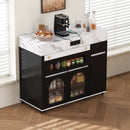 Extendable Dining Table With Folding Top, Rolling Kitchen Island With Drawers And Power Outlet by HouseOfZazla