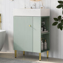 Bathroom Vanity, Combo Cabinet, Bathroom Storage Cabinet, Single Ceramic Sink by Unique Piece Furniture