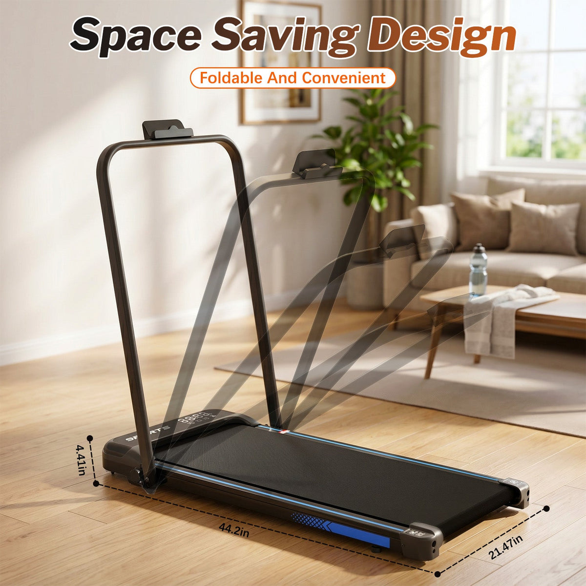 3 in 1 Under Desk Treadmill with Incline, photo 5 of 8