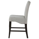 Stanton Velvet Upholstered Counter Chair Grey (Set of 2)