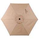 10FT Patio Umbrella with Push Button Tilt and Crank Mechanism by HouseOfZazla