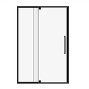 Semi-Frameless Pivot Hinged Glass Shower Door 56-60 in W x 72 in H, Matte Black by HouseOfZazla