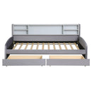 Luxurious Upholstered Platform Bed With Storage Drawers by HouseOfZazla