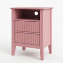 Fluted Nightstand With 2 Drawers by HouseOfZazla